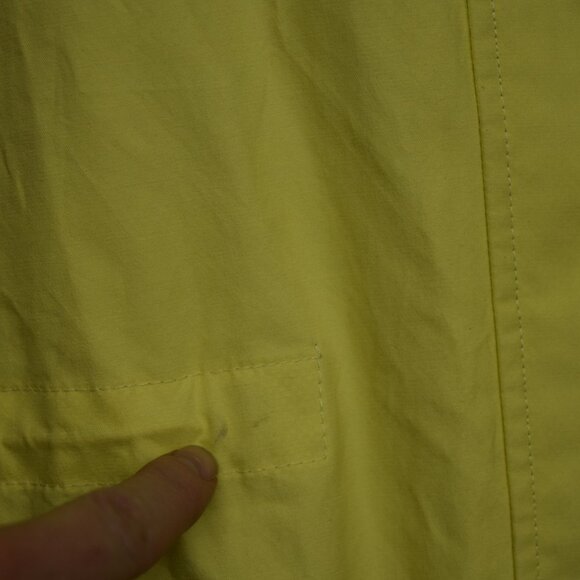 Pendleton Yellow Preppy Cotton Rain Slicker Womens Sz L Minimalist PNW Gorpcore - Picture 4 of 11